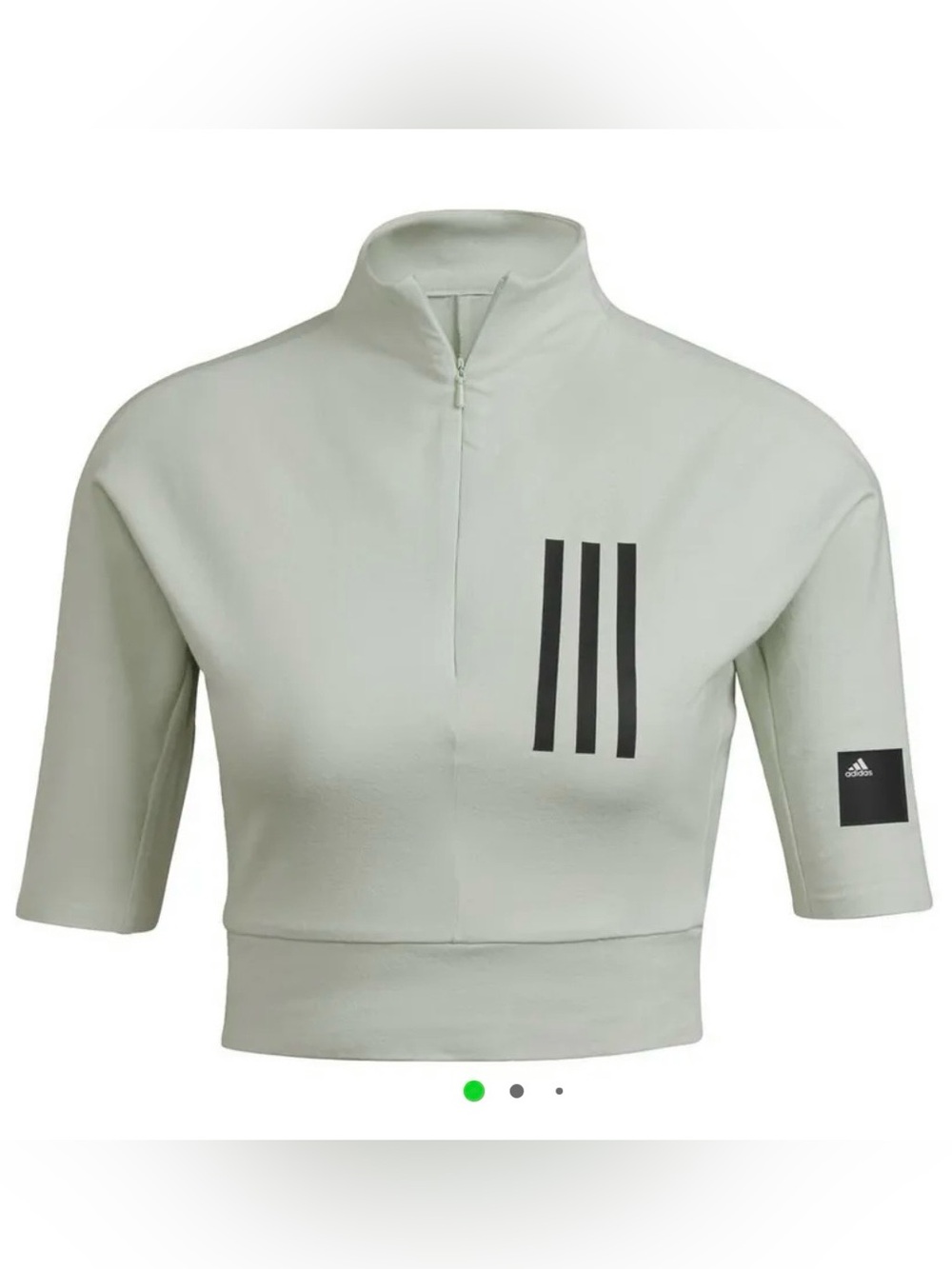 Adidas Mission Victory Slim Fit Tee in Linen Green